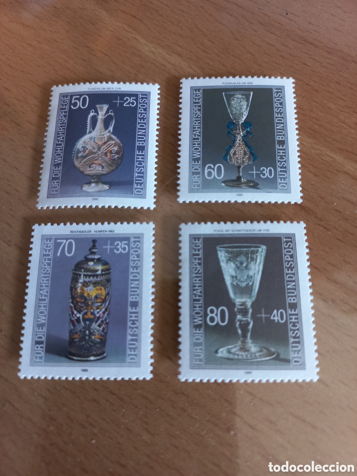 Selos: SERIE DE SELLOS ALEMANIA **A&Ntilde;O 1986