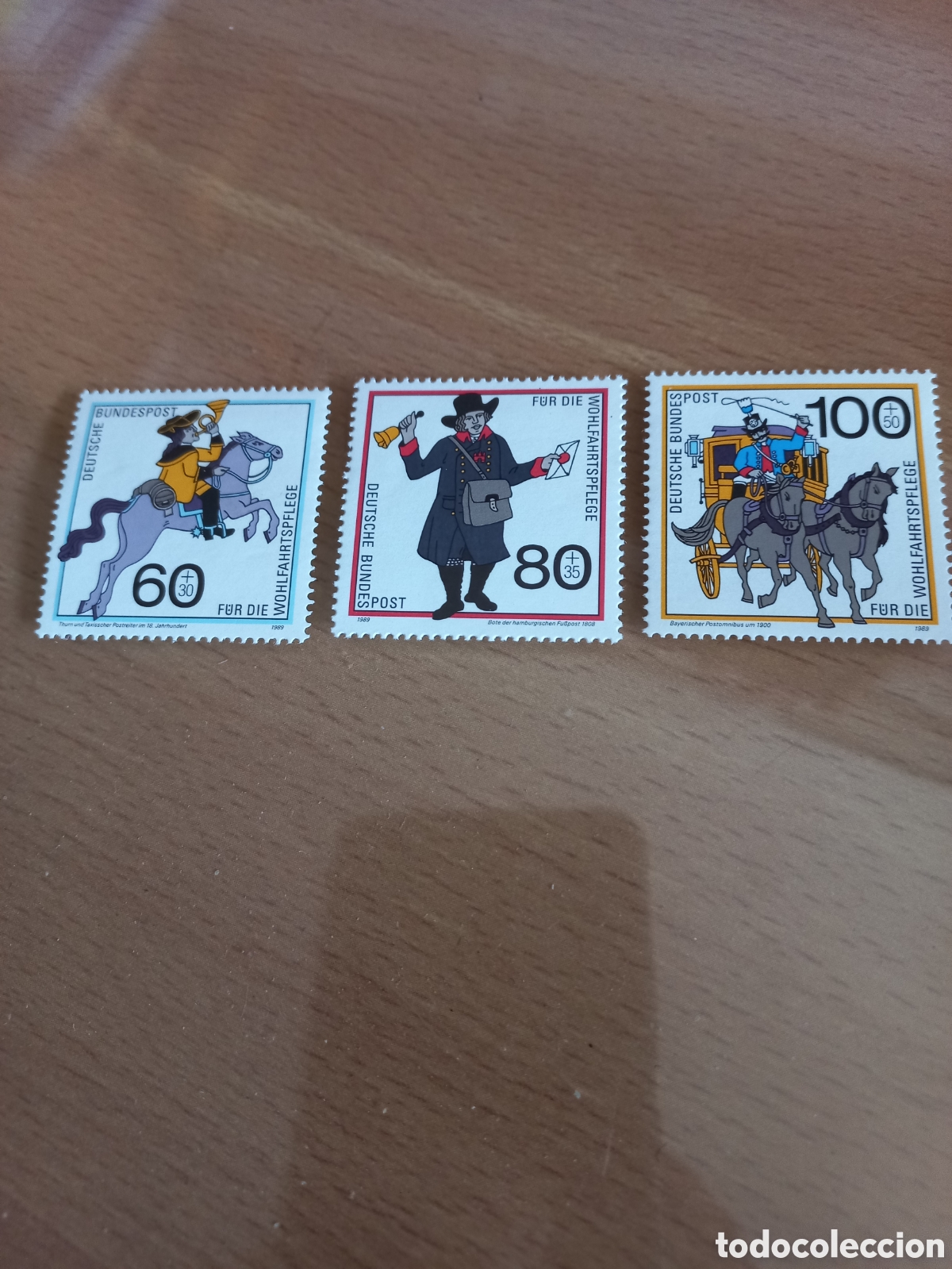 Selos: SERIE DE SELLOS ALEMANIA **A&Ntilde;O 1989