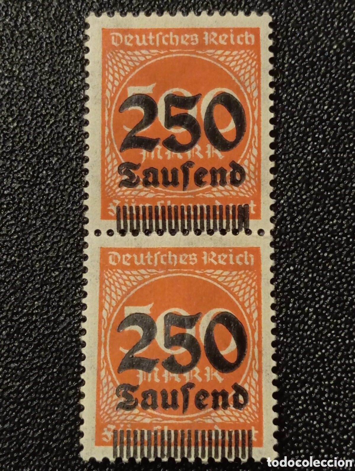 Selos: X2 Germany Stamp Deutsches Reich M&uuml;nchen 250 000 Mark 1923 Mi. Nr. 296 Nuevo MNH**