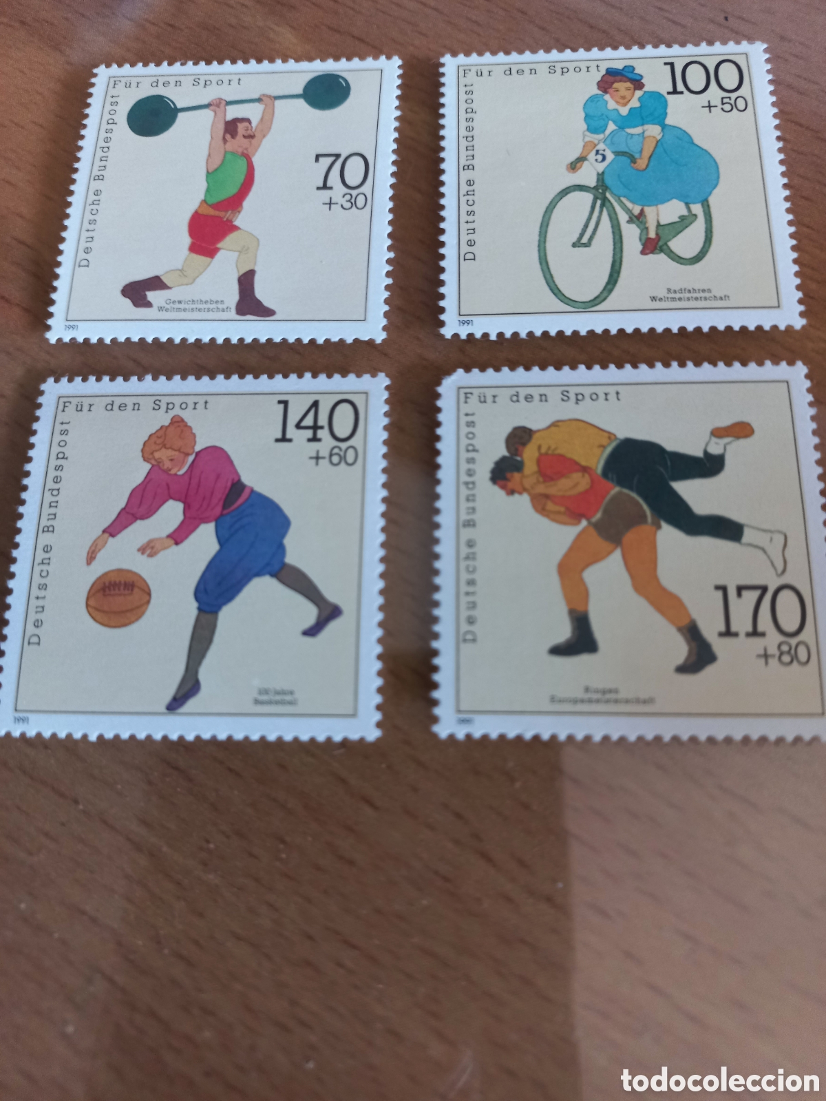 Selos: SERIE DE SELLOS ALEMANIA **A&Ntilde;O 1991