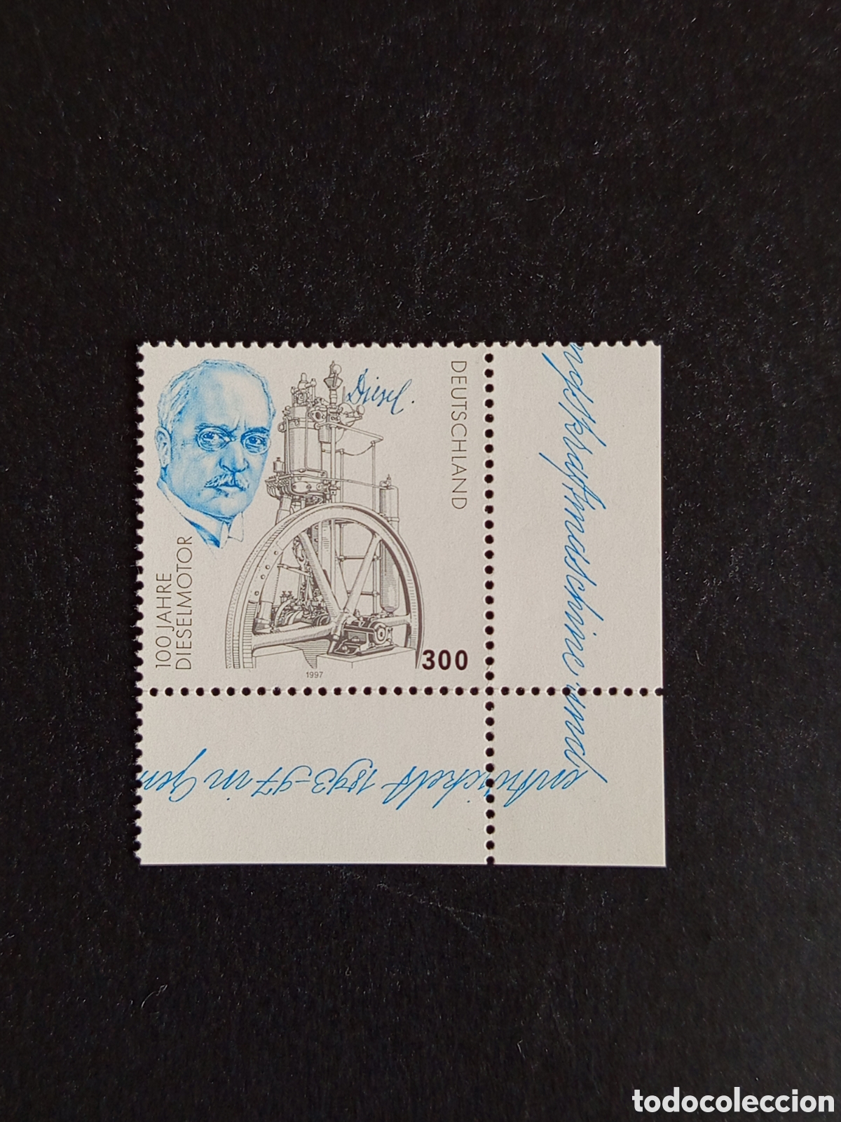 Briefmarken: Alemania, 1997. R. Diesel y su motor. Mi 1942. Pedido m&iacute;nimo 3 &euro;. Ver fotos