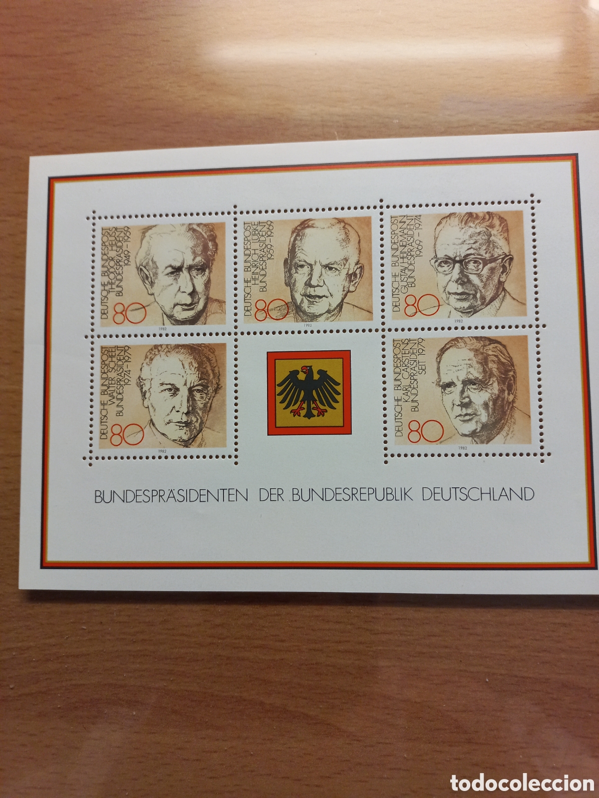 Sellos: HOJITA ALEMANIA **NUEVA A&Ntilde;O 1982