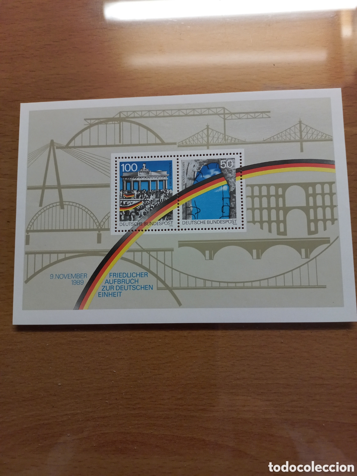 Selos: HOJITA ALEMANIA **NUEVA A&Ntilde;O 1990