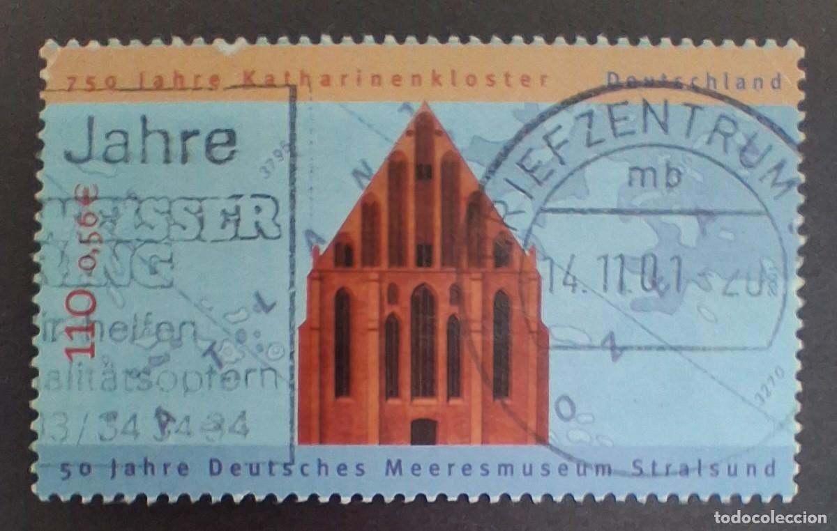 Timbres: Alemania 2001. 750 aniversario del convento de Katharinen y 50 del museo oceanogr&aacute;fico