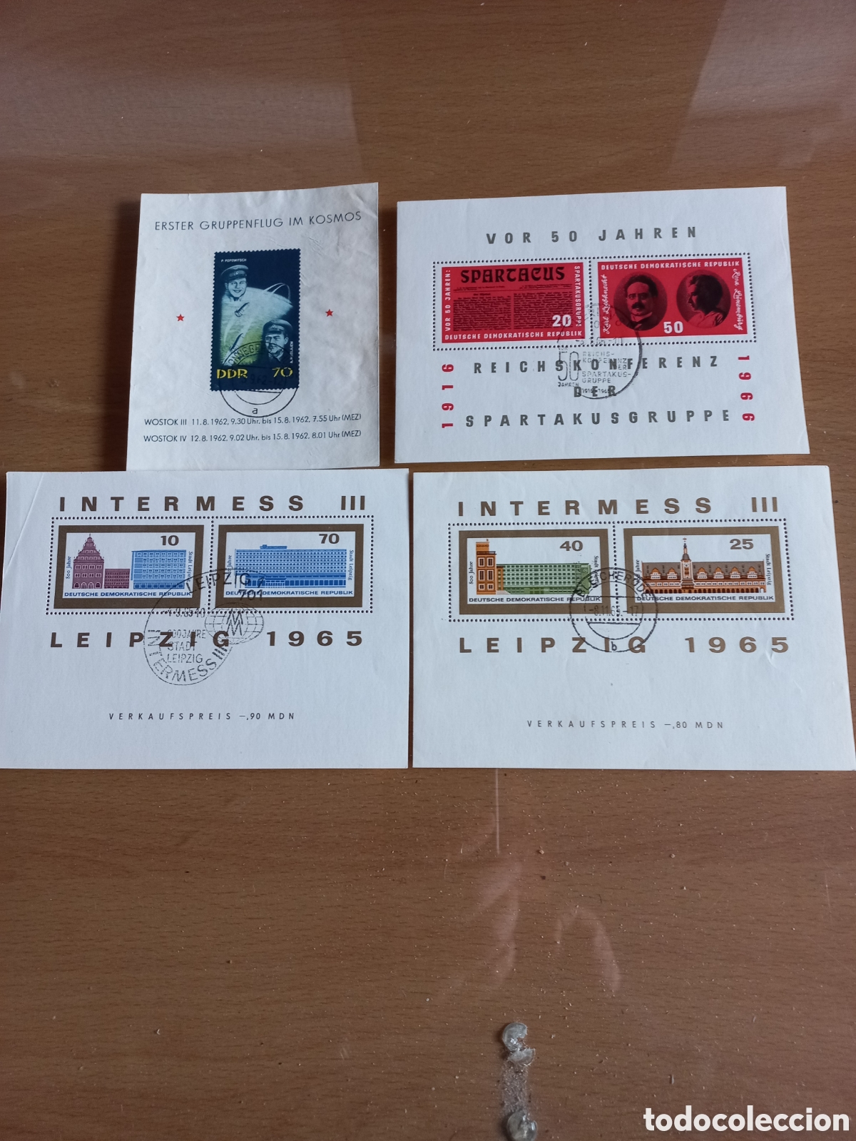 Timbres: DDR ALEMANIA HOJITAS USADAS