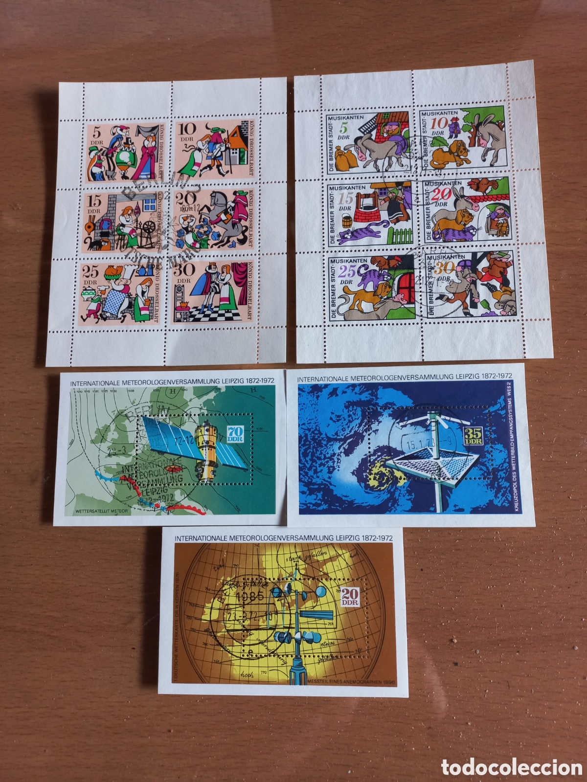 Timbres: D.D.R.ALEMANIA HOJITAS USADAS
