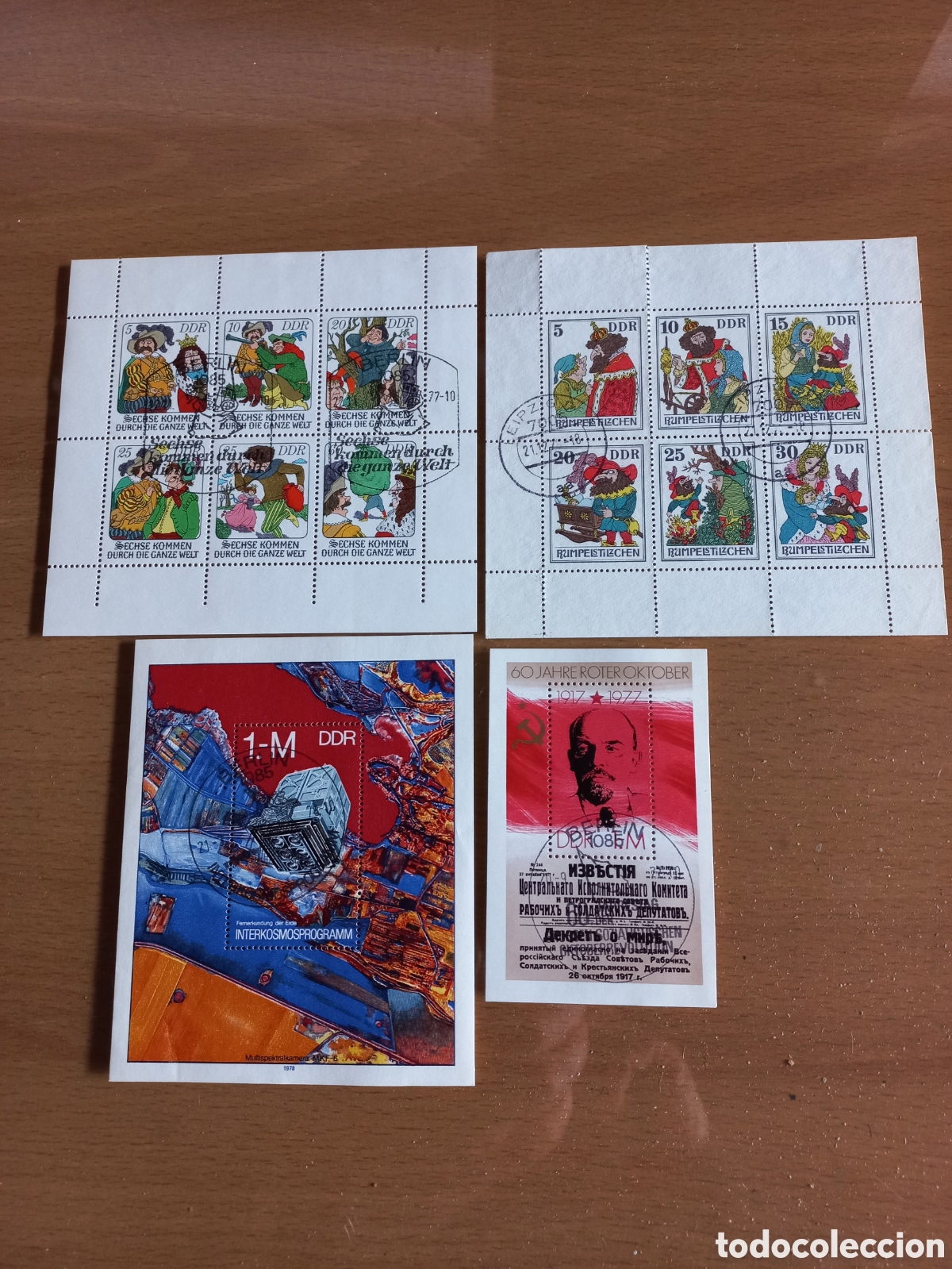 Timbres: D.D.R.ALEMANIA HOJITAS USADAS
