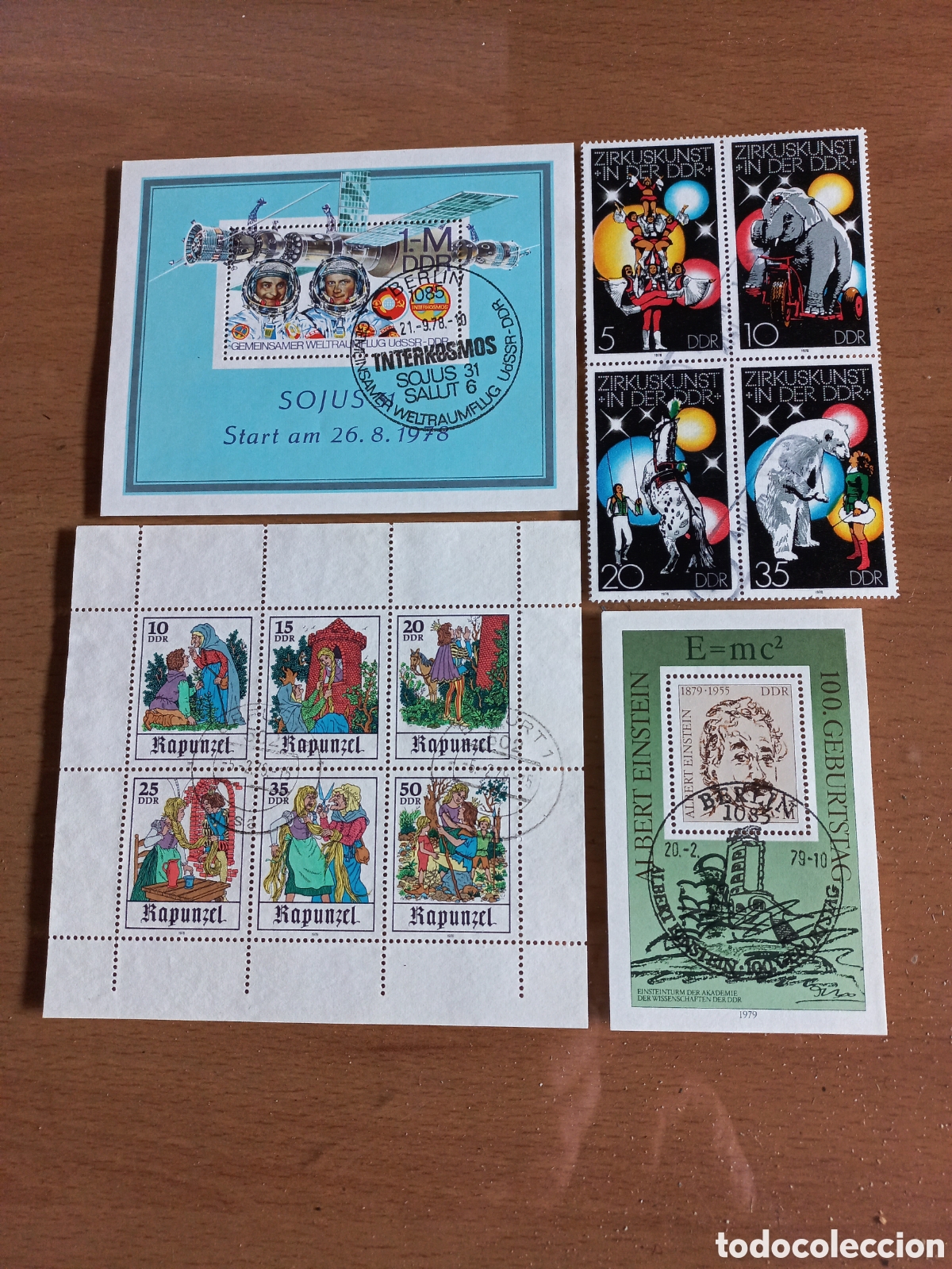 Timbres: D.D.R.ALEMANIA HOJITAS USADAS.