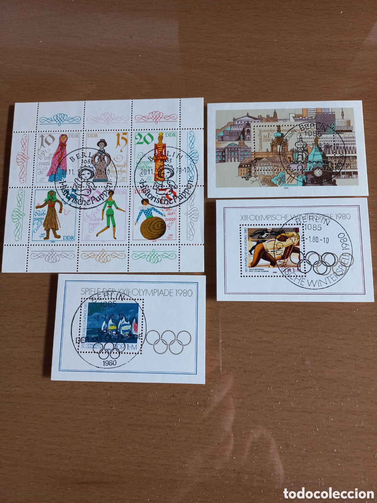 Timbres: D.D.R.ALEMANIA HOJITAS USADAS.