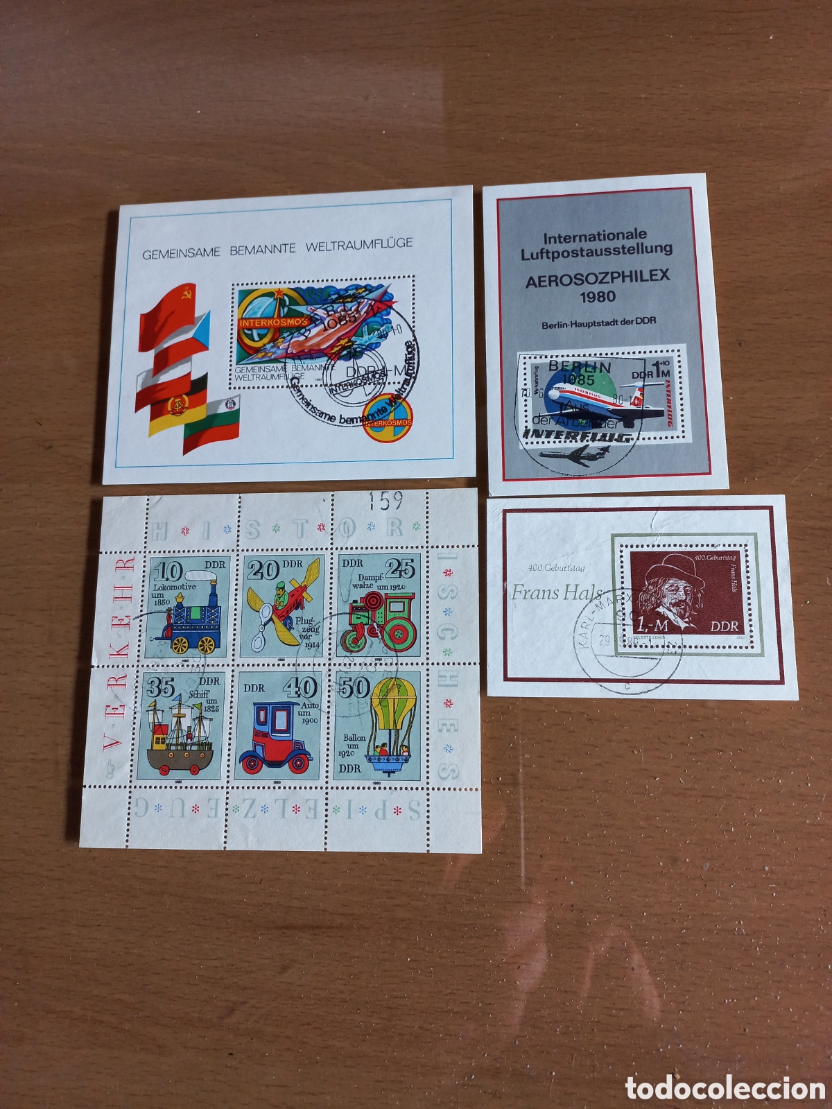Timbres: D.D.R.ALEMANIA HOJITAS USADAS.