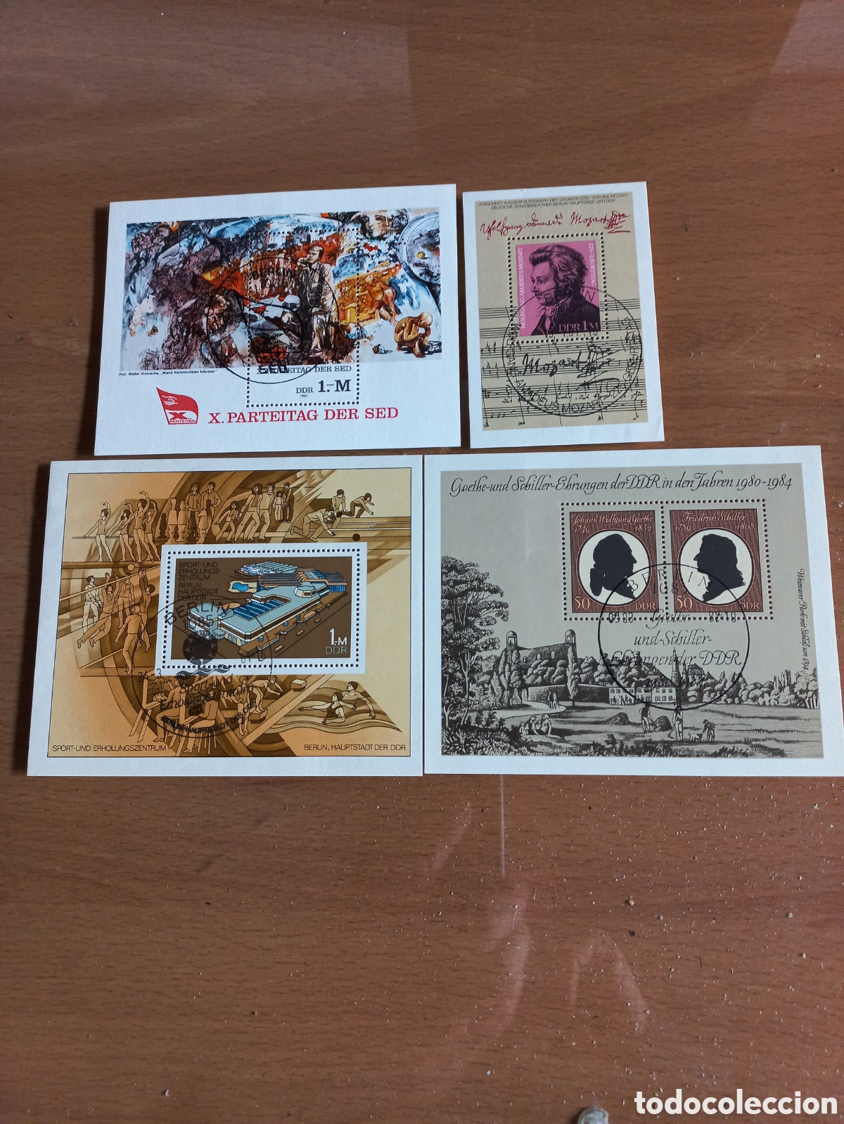Timbres: D.D.R.ALEMANIA HOJITAS USADAS.