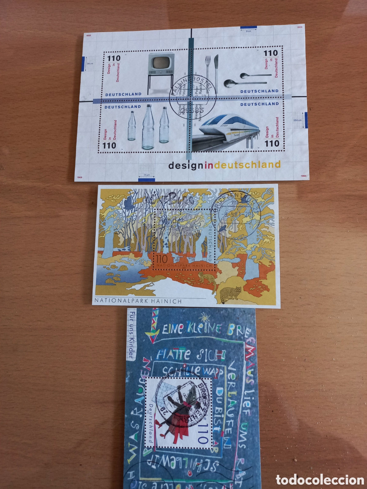 Timbres: HOJITAS ALEMANIA USADAS.