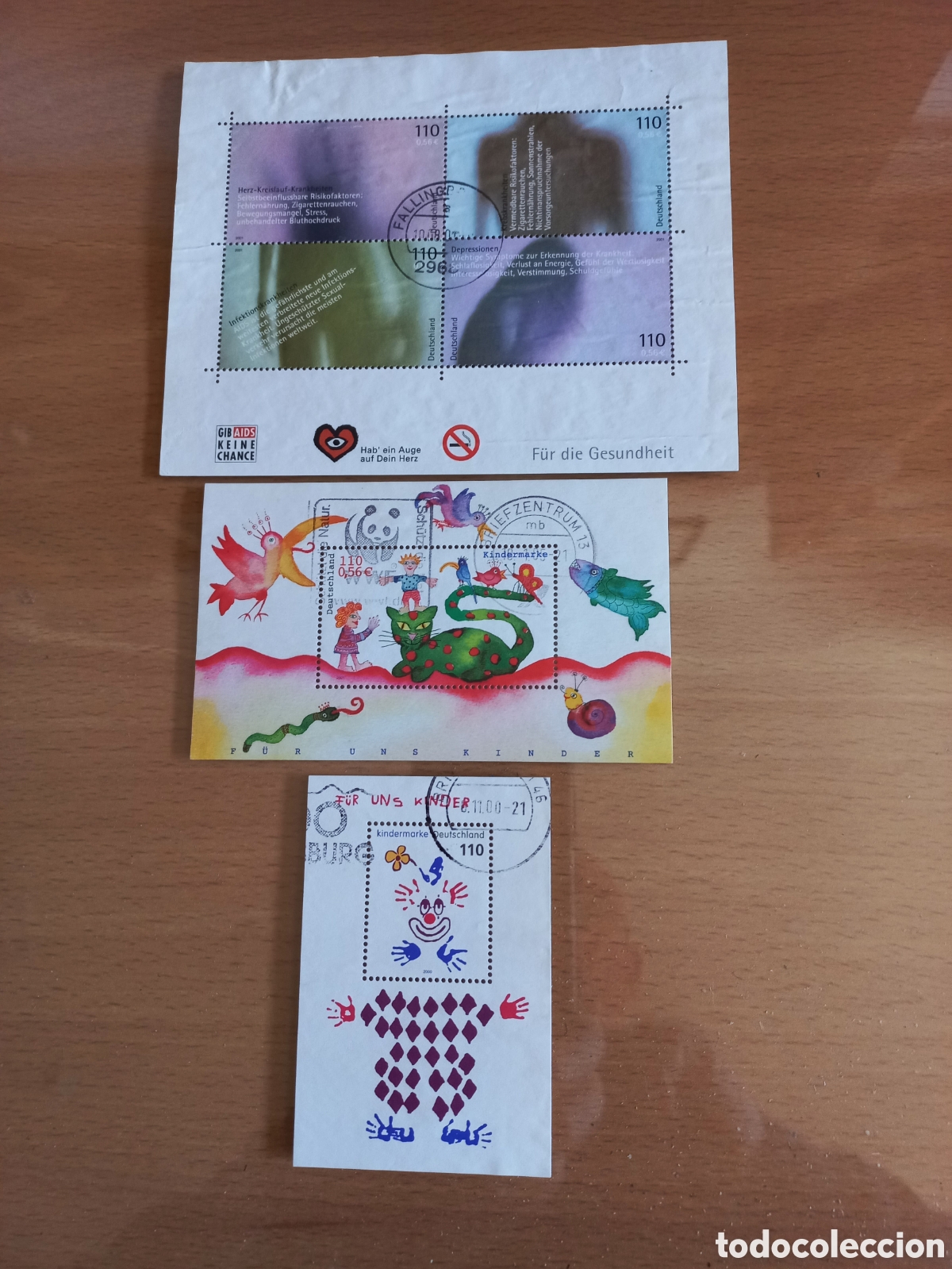 Timbres: HOJITAS ALEMANIA USADAS.