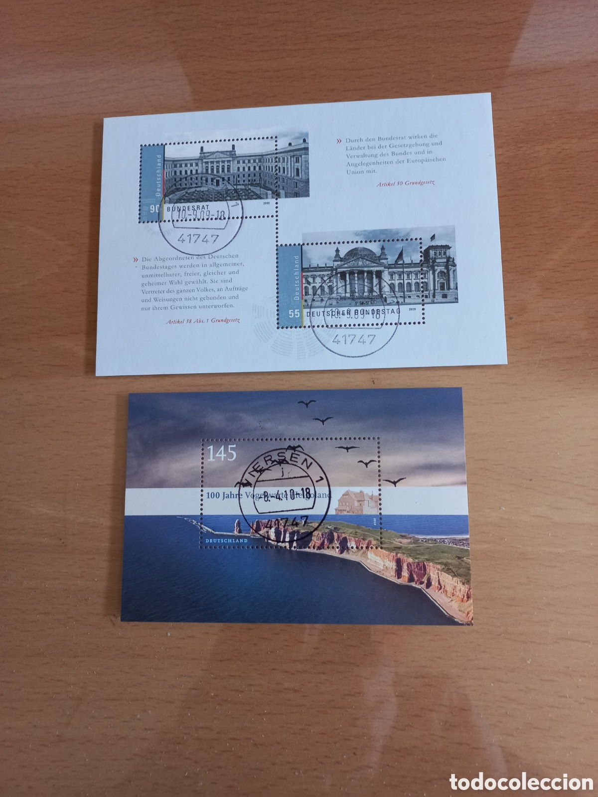 Timbres: HOJITAS ALEMANIA USADAS.