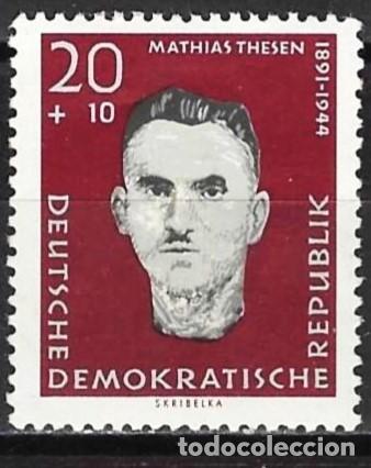 Selos: Alemania ( RDA ) 1960 - Mi 767 - YT 481 - Mathias Thesen - MNH**