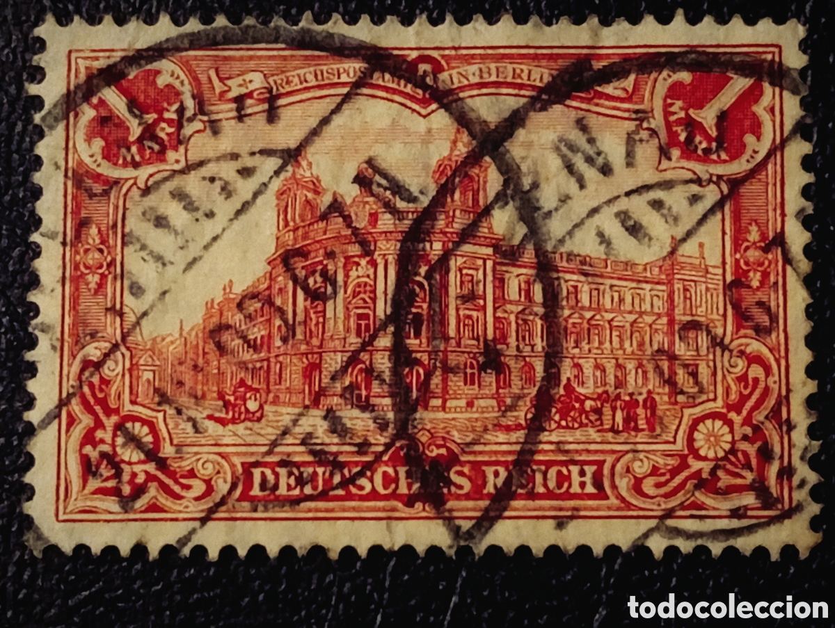 Stamps: Alemania reich 1915 michel 94 B II usado
