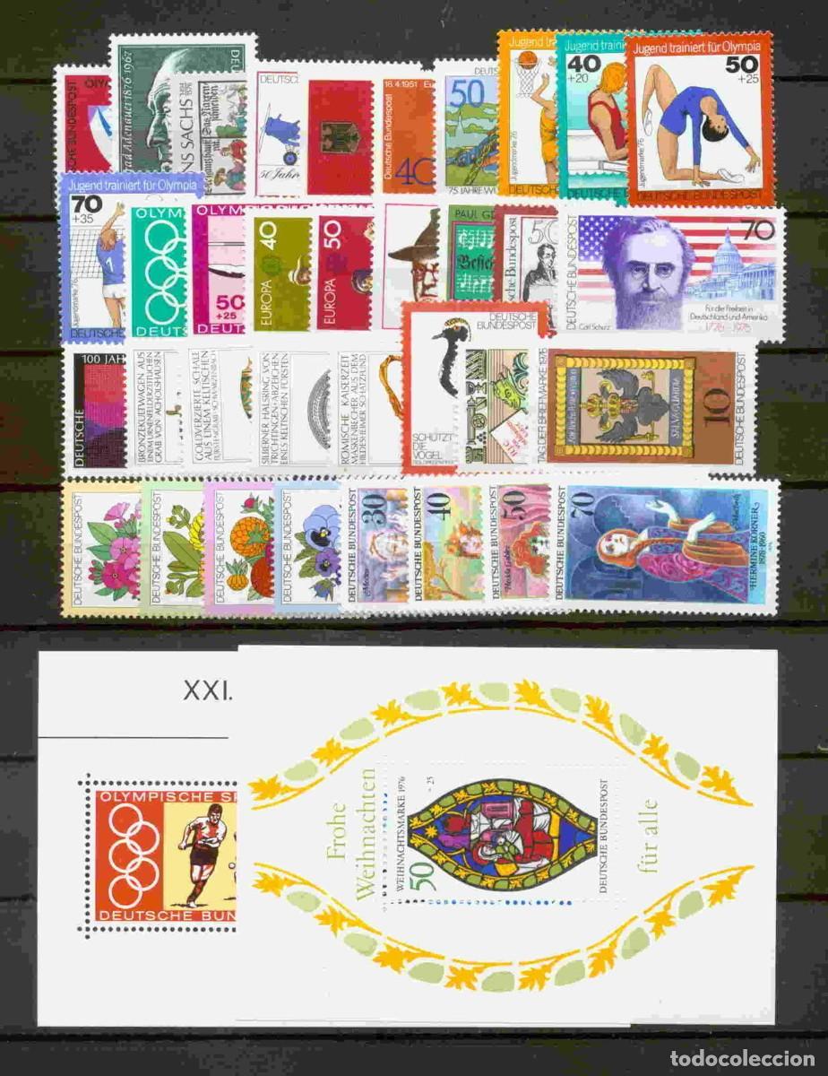 Sellos: Alemania 1976 completo - Foto 1