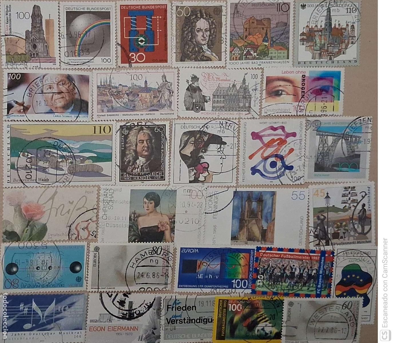 Sellos: Alemania. 29 Sellos usados distintos. Ref. 233