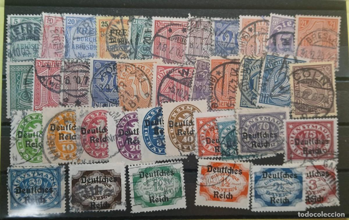 Sellos: Lote sellos de servicio imperio aleman - Foto 1