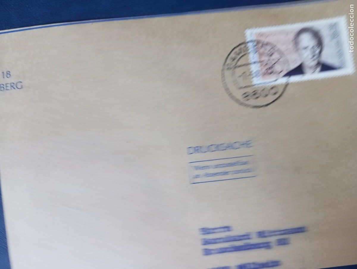 Sellos: ALEMANIA, BERLIN, 1986, FRONTAL DE UN IMPRESO