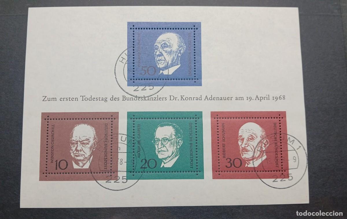 Sellos: Alemania 1968. bloque - Foto 1