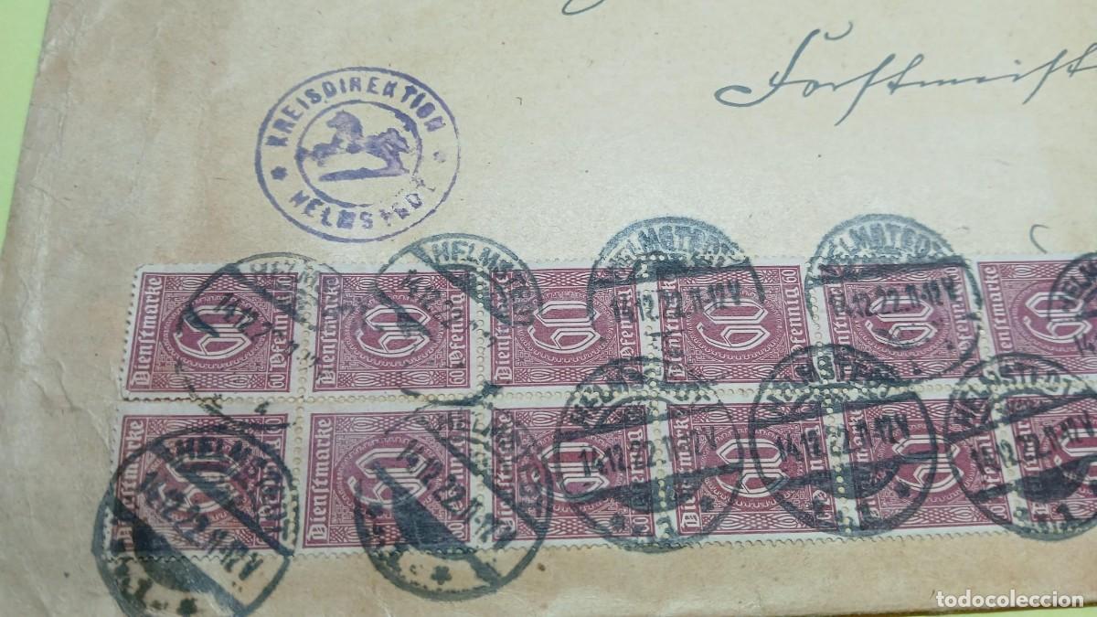 Sellos: Sobre grande con sellos de servicio. - Foto 2