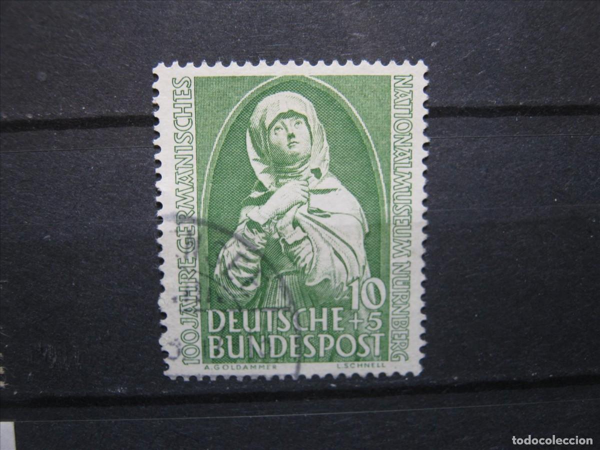 Stamps: ALEMANIA FEDERAL 1952 SERIE YVERT 38 USADO PERFECTO.