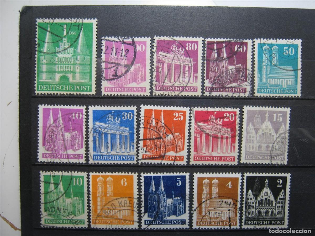 Briefmarken: ALEMANIA BIZONA SERIE YVERT 41A/65A USADOS PERFECTOS.