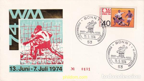 Briefmarken: 717235 USED ALEMANIA FEDERAL 1974 COPA DEL MUNDO DE FUTBOL. ALEMANIA-74