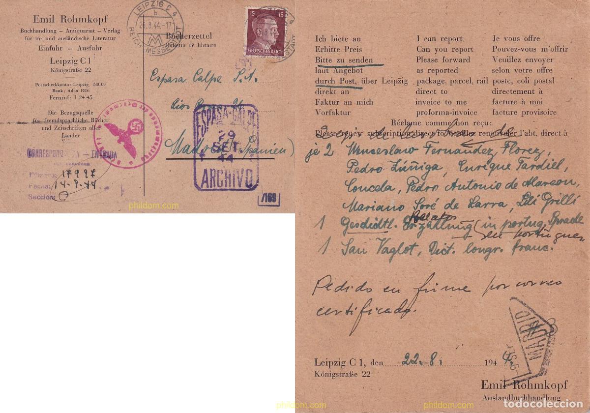 Briefmarken: 717642 USED ALEMANIA 1941 ADOLF HITLER