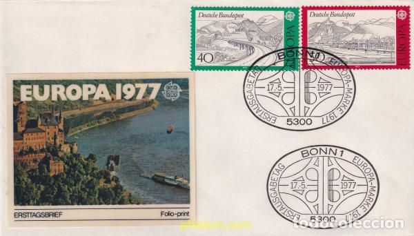 Francobolli: 710378 USED ALEMANIA FEDERAL 1977 EUROPA CEPT. PAISAJES