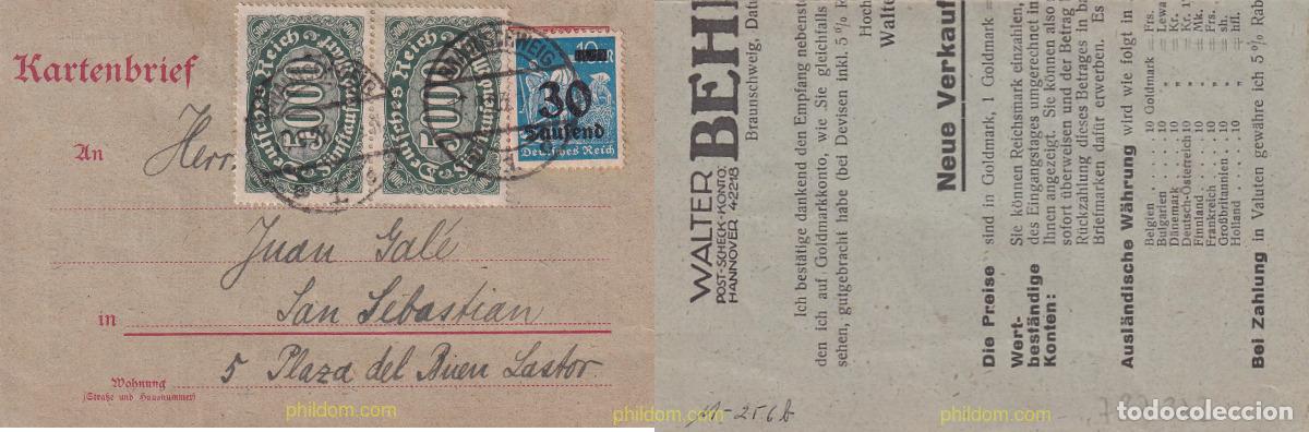 Francobolli: 727372 USED ALEMANIA 1923 MOTIVOS VARIOS