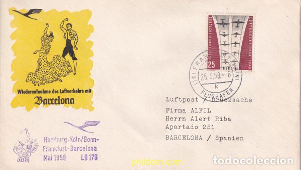 Francobolli: 727707 USED ALEMANIA. Berl&iacute;n 1959 10 ANIVERSARIO DEL PUENTE AEREO