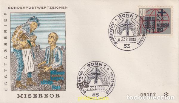 Sellos: 710390 USED ALEMANIA FEDERAL 1963 CAMPA&Ntilde;A MUNDIAL CONTRA EL HAMBRE