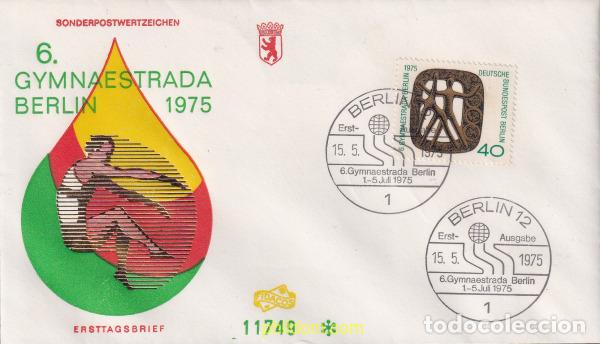 Sellos: 710408 MNH ALEMANIA. Berl&iacute;n 1975 6 FESTIVAL DE GIMNASIA EN BERLIN.