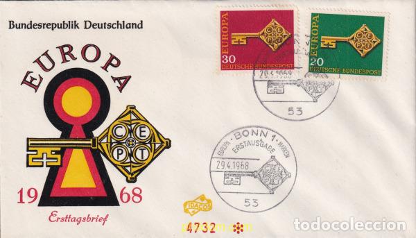 Sellos: 710380 MNH ALEMANIA FEDERAL 1968 EUROPA CEPT 1968 - LLAVE DORADA