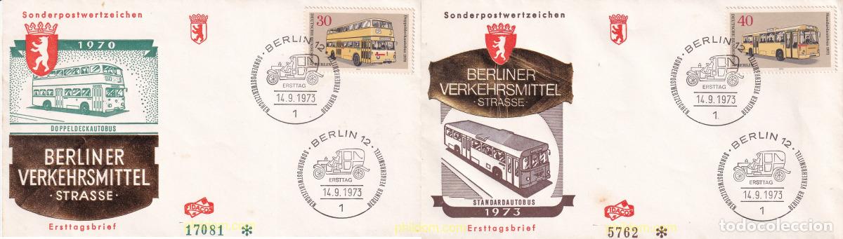 Sellos: 735974 USED ALEMANIA. Berl&iacute;n 1973 TRANSPORTES PUBLICOS BERLINESES.