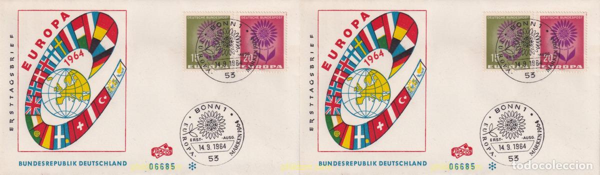 Sellos: 710389 USED ALEMANIA FEDERAL 1964 EUROPA CEPT. MARGARITA CON 22 PETALOS