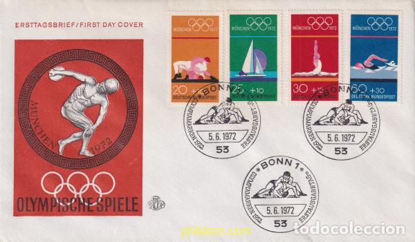 Timbres: 710359 MNH ALEMANIA FEDERAL 1972 20 JUEGOS OLIMPICOS VERANO MUNICH 1972