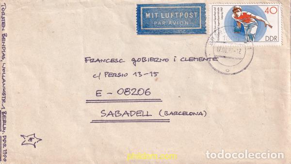 Timbres: 730036 USED ALEMANIA DEMOCRATICA 1987 8 TORNEO DEPORTIVO Y 11 SPARTAKIADA DE LA JUVENTUD EN LEIPZIG