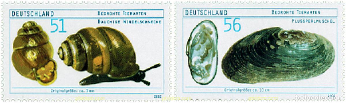 Timbres: 98924 MNH ALEMANIA FEDERAL 2002 FAUNA EN PELIGRO DE EXTINCION