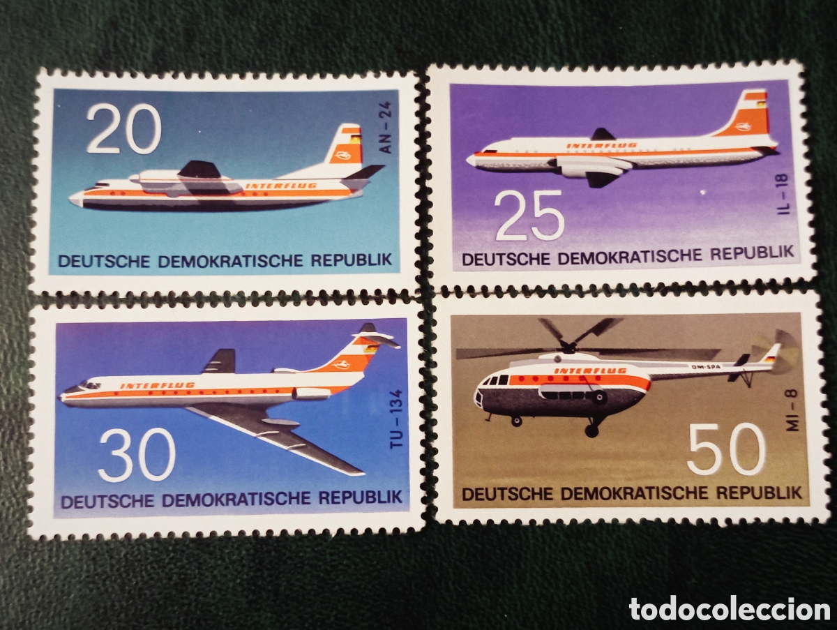 Francobolli: ALEMANIA ORIENTAL 1217/20 MNH** - A&Ntilde;O 1969 - AVIONES