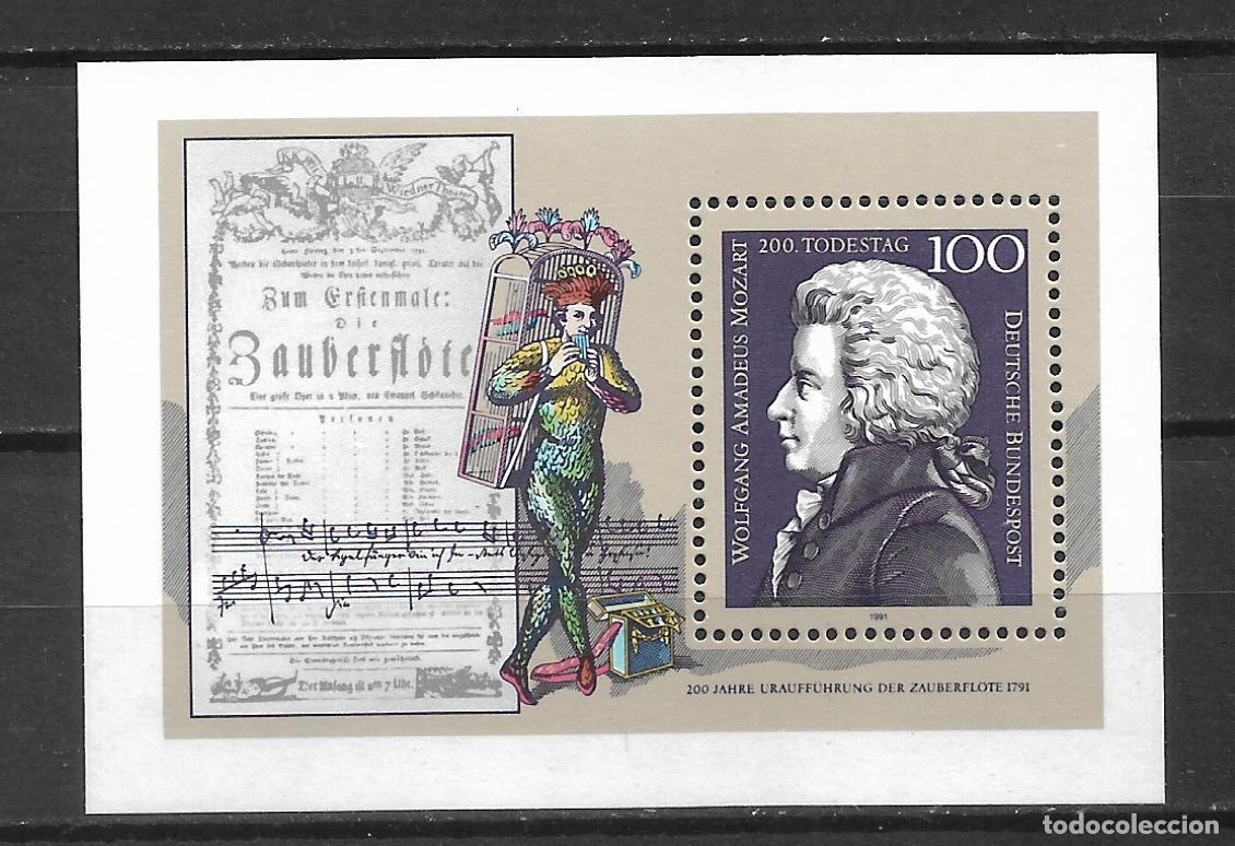 Stamps: alemania 1991 hoja bloque 26 ** mnh - 27/5