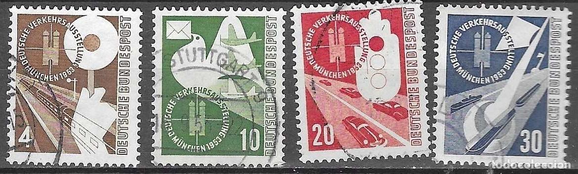 Briefmarken: SELLOS USADOS DE ALEMANIA 1953, YT 53/ 56