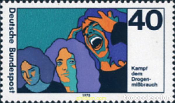 Sellos: 150236 MNH ALEMANIA FEDERAL 1975 LUCHA CONTRA LA DROGA