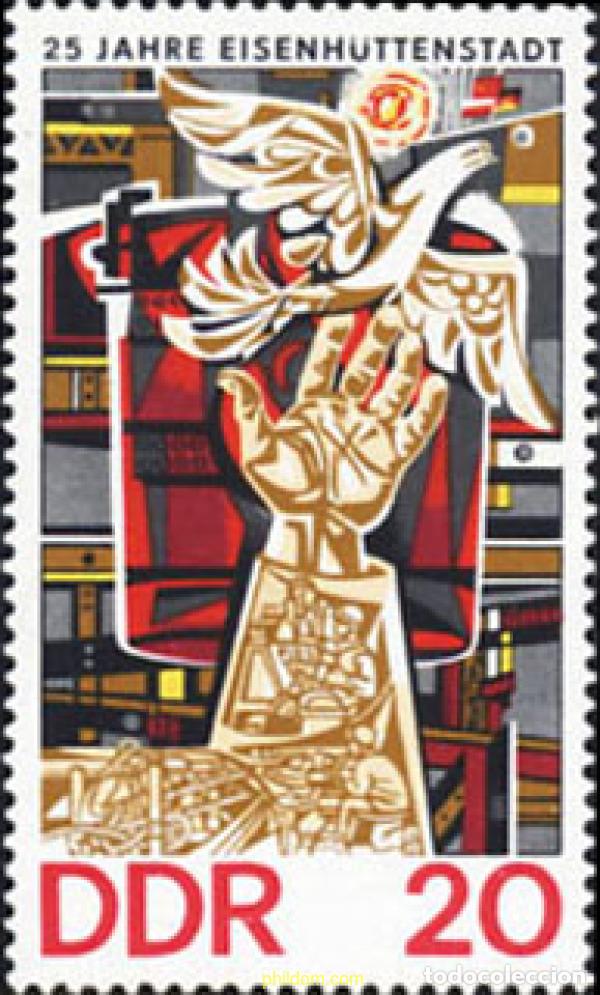 Stamps: 150780 MNH ALEMANIA DEMOCRATICA 1975 25 ANIVERSARIO DE EISENH&Uuml;TTENSTADT