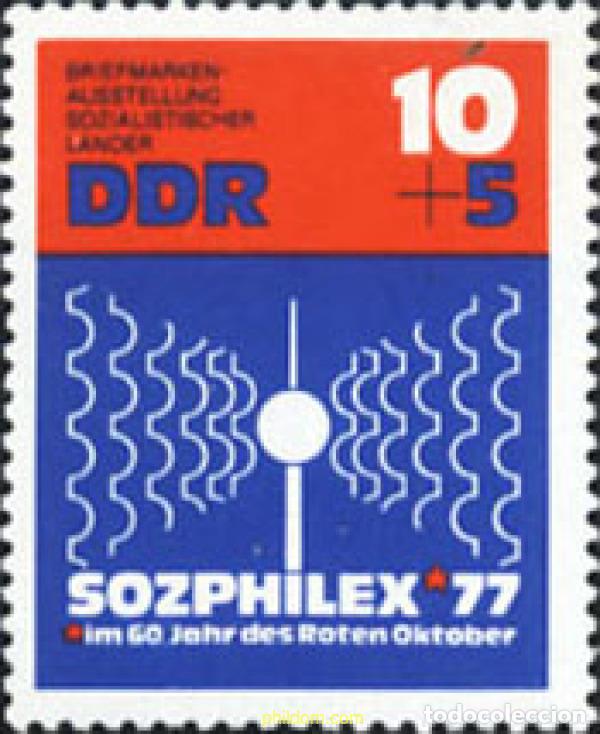 Stamps: 150804 MNH ALEMANIA DEMOCRATICA 1976 SOZPHILEX 77. EXPOSICION FILATELICA INTERNACIONAL EN BERLIN