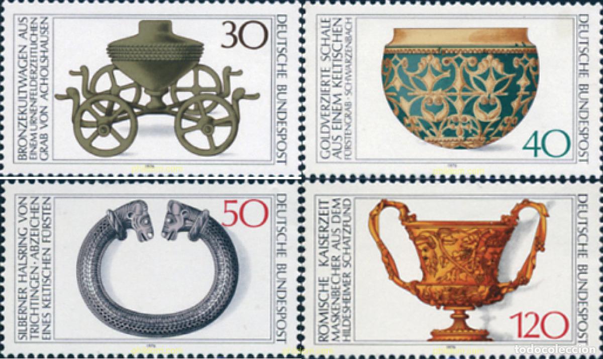 Stamps: 150249 MNH ALEMANIA FEDERAL 1976 PATRIMONIO ARQUEOLOGICO
