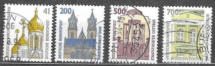 Francobolli: SELLOS USADOS DE ALEMANIA 1993, YT 1493/ 96