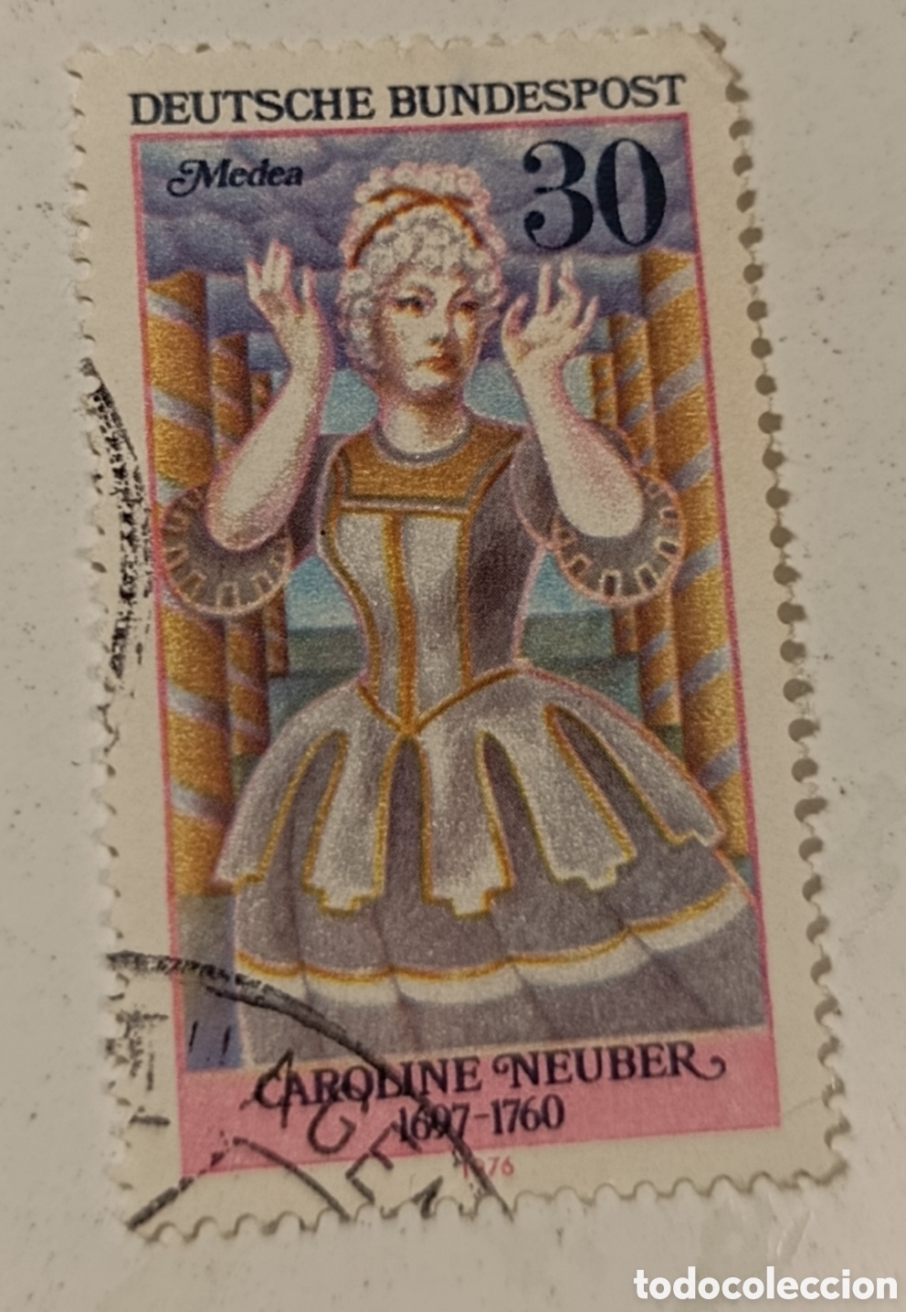 Stamps: ALEMANIA sello medea Caroline neuber